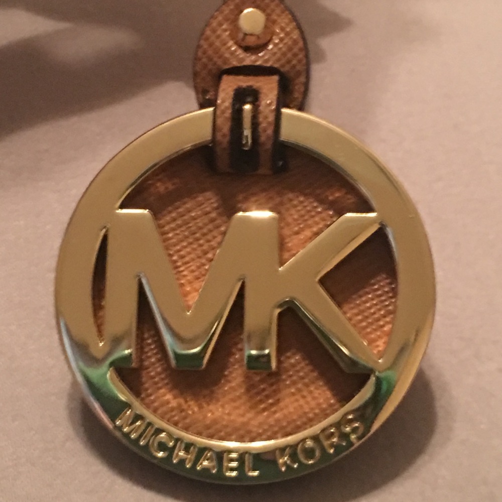 Authentic leather Michael Kors purse charm